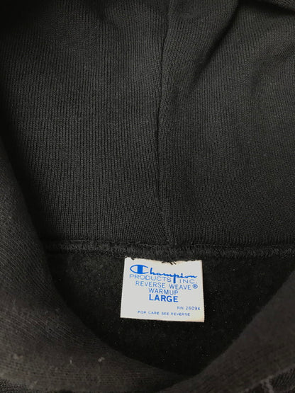 【中古品】【メンズ】 CHAMPION チャンピオン C3-W102 青単タグ REVERSE WEAVE リバースウィーブ HOODIE フーディー パーカー 148-260915-na-18-tagh サイズ：L カラー：ブラック 万代Net店