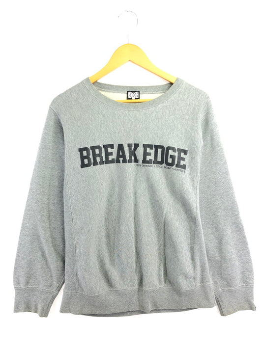 【中古品】【メンズ】 BOUNTY HUNTER バウンティーハンター BREAK EDGE SWEATSHIRT ロゴ スウェット トレーナー 142-260916-na-04-tagh サイズ：M カラー：グレー 万代Net店