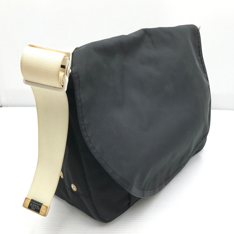 【中古品】【メンズ】 PORTER ポーター MESSENGER BAG メッセンジャーバッグ ショルダーバッグ カバン 188-261019-na-03-tagh カラー：ブラック 万代Net店