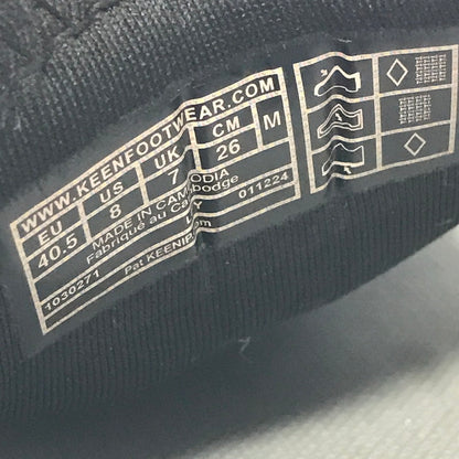 【中古品】【メンズ】 KEEN キーン UNEEK WK 1030271 ユニーク ダブルケー 靴 164-260912-na-19-tagh サイズ：26cm US 8 カラー：BLACK 万代Net店