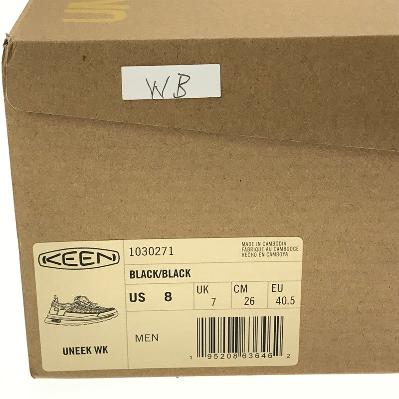 【中古品】【メンズ】 KEEN キーン UNEEK WK 1030271 ユニーク ダブルケー 靴 164-260912-na-19-tagh サイズ：26cm US 8 カラー：BLACK 万代Net店