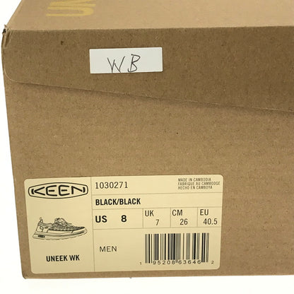 【中古品】【メンズ】 KEEN キーン UNEEK WK 1030271 ユニーク ダブルケー 靴 164-260912-na-19-tagh サイズ：26cm US 8 カラー：BLACK 万代Net店