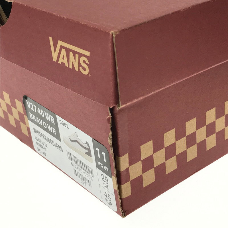 【中古美品】【メンズ】 VANS バンズ BRAVO WR V2740 WR ブラボー "WHISPER BGD GRN" スニーカー 靴 162-260912-na-14-tagh サイズ：29cm US 11 カラー：WHISPER/BGD/GRN 万代Net店