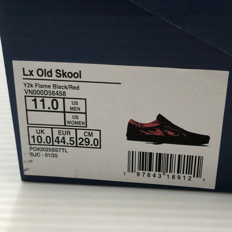 【中古美品】【メンズ】 VANS バンズ LX OLD SKOOL Y2K FLAME BLACK RED LX オールド スクール スニーカー 靴 162-260919-rt-11-tagh サイズ：29cm US11 カラー：ブラック/レッド 万代Net店