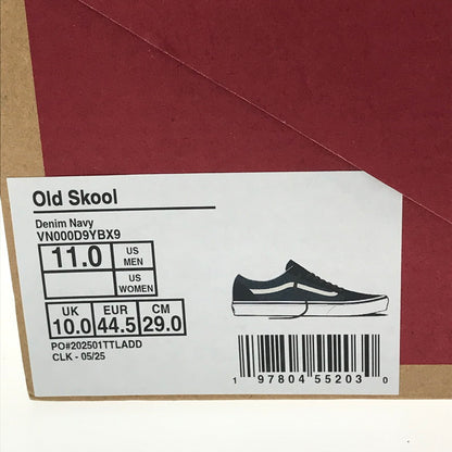 【中古美品】【メンズ】 VANS バンズ OLD SKOOL VN000D9YBX9 オールド スクール スニーカー 靴 163-260912-na-17-tagh サイズ：29cm US 11 カラー：DENIM NAVY 万代Net店