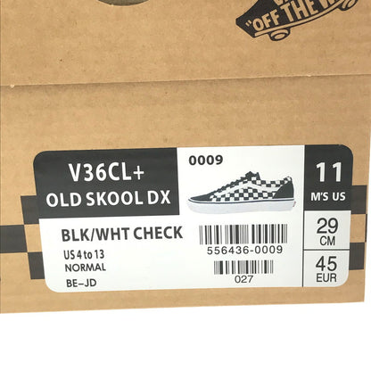 【中古美品】【メンズ】 VANS バンズ OLD SKOOL DX V36CL＋ オールド スクール スニーカー 靴 162-260912-na-18-tagh サイズ：29cm US 11 カラー：BLK/WHT CHECK 万代Net店