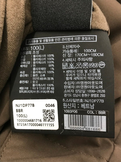 【中古品】【メンズ】 THE NORTH FACE ザ・ノースフェイス BE BETTER DOWN JACKET NJ1DP77B ビーベター ダウンジャケット フリースジャケット リバーシブル アウター 144-260915-na-06-tagh サイズ：L/100 カラー：ブラウン/アイボリー 万代Net店