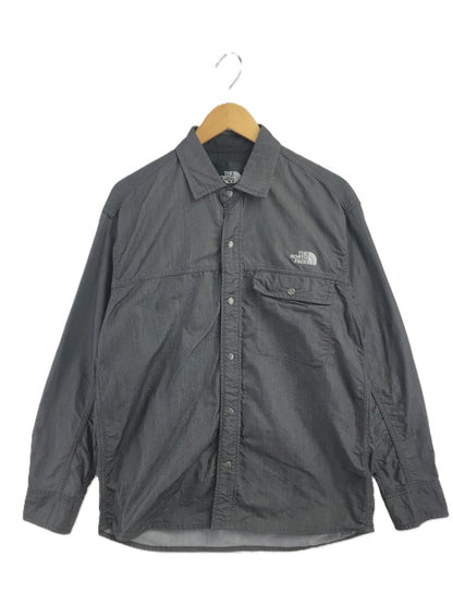 【中古品】【メンズ】 THE NORTH FACE ザ・ノースフェイス L/S NYLON DENIM NUPTSE SHIRT NR72130 ナイロン デニム ヌプシ シャツ 長袖シャツ トップス 144-260917-rt-05-tagh サイズ：L カラー：ブラック 万代Net店