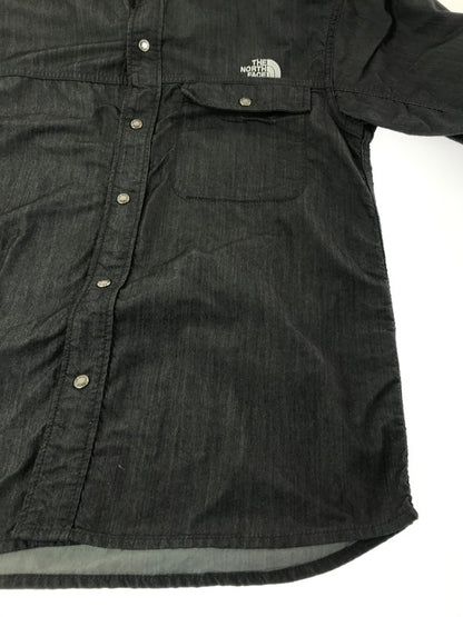 【中古品】【メンズ】 THE NORTH FACE ザ・ノースフェイス L/S NYLON DENIM NUPTSE SHIRT NR72130 ナイロン デニム ヌプシ シャツ 長袖シャツ トップス 144-260917-rt-05-tagh サイズ：L カラー：ブラック 万代Net店