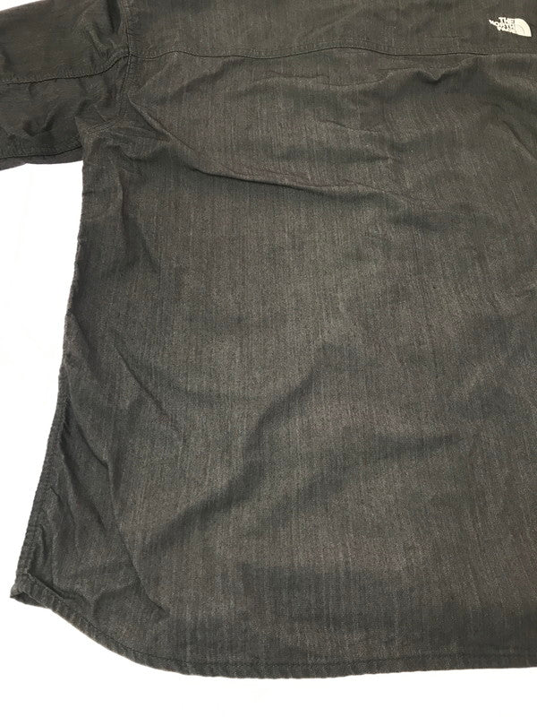【中古品】【メンズ】 THE NORTH FACE ザ・ノースフェイス L/S NYLON DENIM NUPTSE SHIRT NR72130 ナイロン デニム ヌプシ シャツ 長袖シャツ トップス 144-260917-rt-05-tagh サイズ：L カラー：ブラック 万代Net店