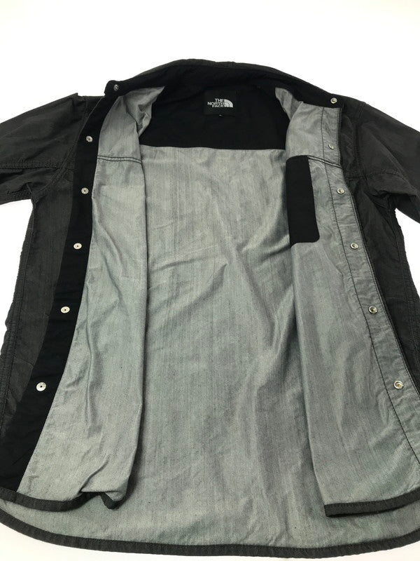 【中古品】【メンズ】 THE NORTH FACE ザ・ノースフェイス L/S NYLON DENIM NUPTSE SHIRT NR72130 ナイロン デニム ヌプシ シャツ 長袖シャツ トップス 144-260917-rt-05-tagh サイズ：L カラー：ブラック 万代Net店