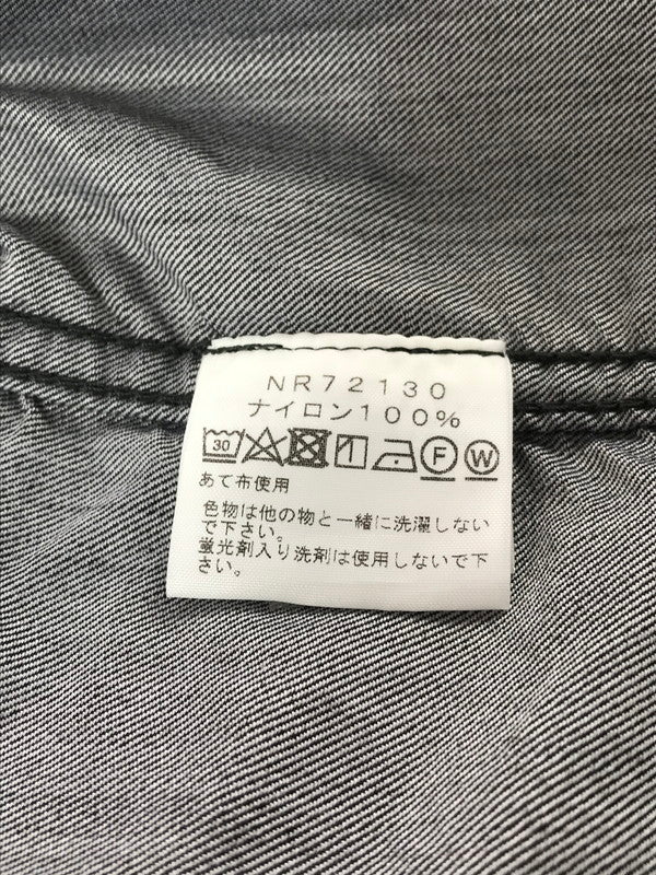 【中古品】【メンズ】 THE NORTH FACE ザ・ノースフェイス L/S NYLON DENIM NUPTSE SHIRT NR72130 ナイロン デニム ヌプシ シャツ 長袖シャツ トップス 144-260917-rt-05-tagh サイズ：L カラー：ブラック 万代Net店