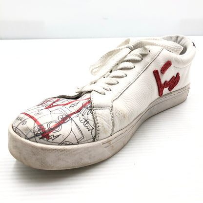 【中古品】【メンズ】 SANGACIO サンガッチョ × JEAN-MICHEL BASQUIAT ジャン ミシェル バスキア 23AW LOWCUT SNEKAER にゅ～ず ローカット スニーカー 162-260919-rt-14-tagh サイズ：27.5cm US9.5 カラー：ブラック 万代Net店