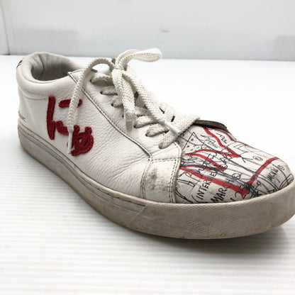【中古品】【メンズ】 SANGACIO サンガッチョ × JEAN-MICHEL BASQUIAT ジャン ミシェル バスキア 23AW LOWCUT SNEKAER にゅ～ず ローカット スニーカー 162-260919-rt-14-tagh サイズ：27.5cm US9.5 カラー：ブラック 万代Net店