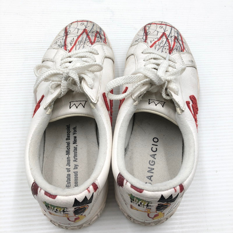 【中古品】【メンズ】 SANGACIO サンガッチョ × JEAN-MICHEL BASQUIAT ジャン ミシェル バスキア 23AW LOWCUT SNEKAER にゅ～ず ローカット スニーカー 162-260919-rt-14-tagh サイズ：27.5cm US9.5 カラー：ブラック 万代Net店