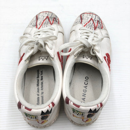 【中古品】【メンズ】 SANGACIO サンガッチョ × JEAN-MICHEL BASQUIAT ジャン ミシェル バスキア 23AW LOWCUT SNEKAER にゅ～ず ローカット スニーカー 162-260919-rt-14-tagh サイズ：27.5cm US9.5 カラー：ブラック 万代Net店