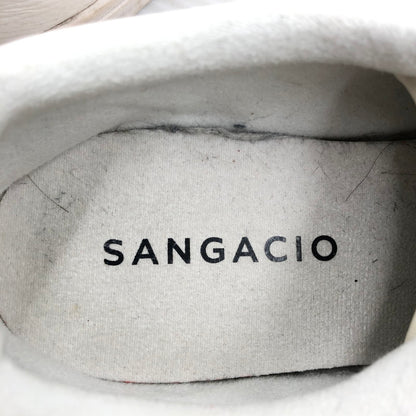【中古品】【メンズ】 SANGACIO サンガッチョ × JEAN-MICHEL BASQUIAT ジャン ミシェル バスキア 23AW LOWCUT SNEKAER にゅ～ず ローカット スニーカー 162-260919-rt-14-tagh サイズ：27.5cm US9.5 カラー：ブラック 万代Net店