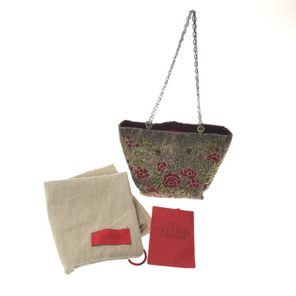 【中古品】【レディース】 VALENTINO GARAVANI ヴァレンティノ・ガラヴァーニ 80～90's BEADED DRAWSTRING BAG ドロー ストリング バッグ カバン 180-260923-rt-15-tagh カラー：ゴールド 万代Net店