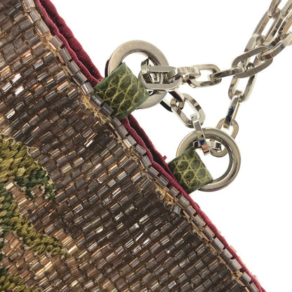 【中古品】【レディース】 VALENTINO GARAVANI ヴァレンティノ・ガラヴァーニ 80～90's BEADED DRAWSTRING BAG ドロー ストリング バッグ カバン 180-260923-rt-15-tagh カラー：ゴールド 万代Net店