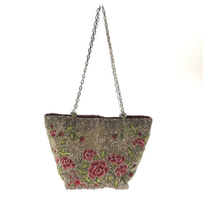 【中古品】【レディース】 VALENTINO GARAVANI ヴァレンティノ・ガラヴァーニ 80～90's BEADED DRAWSTRING BAG ドロー ストリング バッグ カバン 180-260923-rt-15-tagh カラー：ゴールド 万代Net店