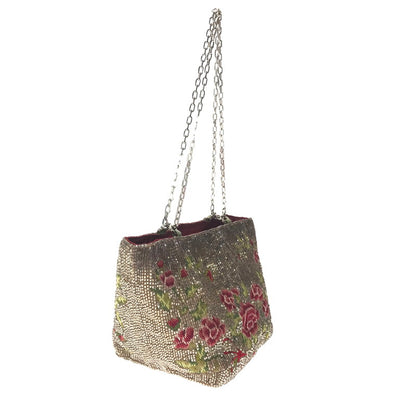 【中古品】【レディース】 VALENTINO GARAVANI ヴァレンティノ・ガラヴァーニ 80～90's BEADED DRAWSTRING BAG ドロー ストリング バッグ カバン 180-260923-rt-15-tagh カラー：ゴールド 万代Net店