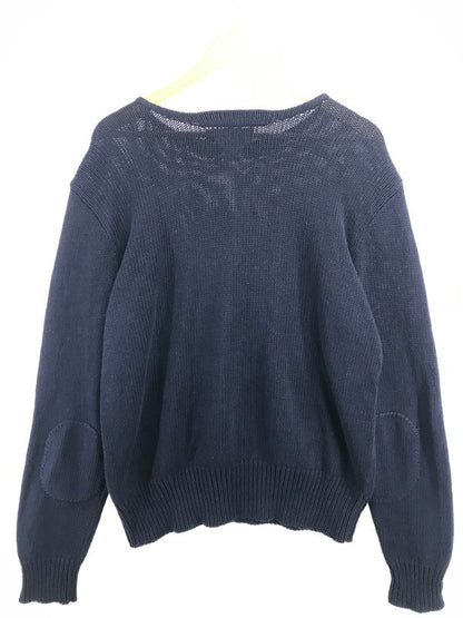 【中古品】【メンズ】 POLO RALPH LAUREN ポロ・ラルフローレン COTTON LINEN KNIT SWEATER NAVY コットン リネン ニット セーター トップス 146-260917-rt-08-tagh サイズ：XL カラー：ネイビー 万代Net店