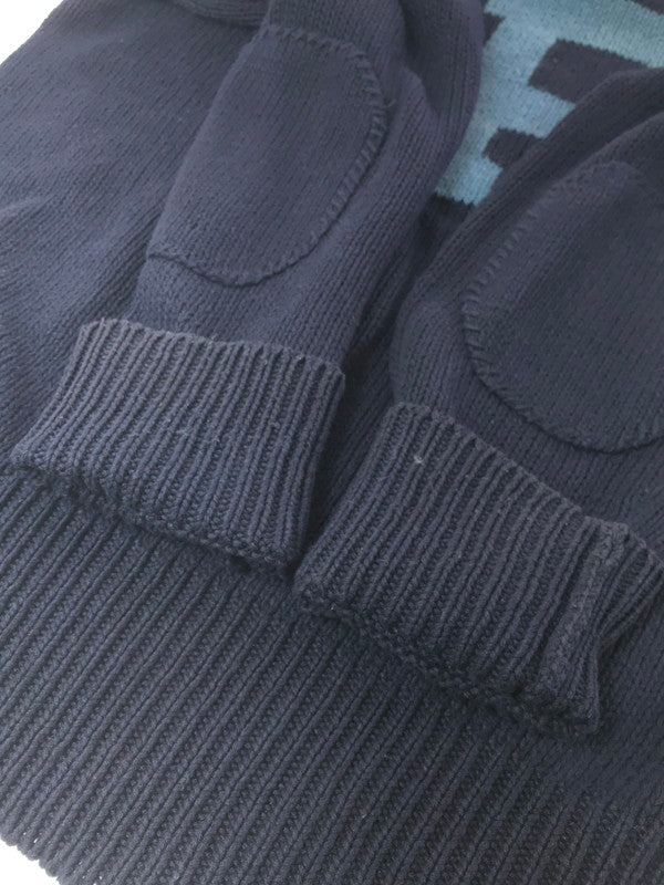 【中古品】【メンズ】 POLO RALPH LAUREN ポロ・ラルフローレン COTTON LINEN KNIT SWEATER NAVY コットン リネン ニット セーター トップス 146-260917-rt-08-tagh サイズ：XL カラー：ネイビー 万代Net店