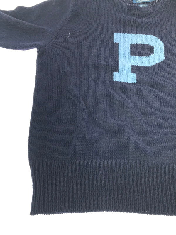 【中古品】【メンズ】 POLO RALPH LAUREN ポロ・ラルフローレン COTTON LINEN KNIT SWEATER NAVY コットン リネン ニット セーター トップス 146-260917-rt-08-tagh サイズ：XL カラー：ネイビー 万代Net店