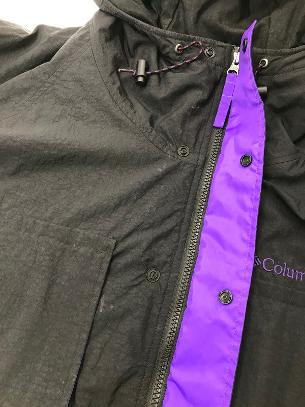 【中古品】【メンズ】 COLUMBIA コロンビア HYPE WOLF HOODE JACKET PM3835 ハイプ ウルフ フード ジャケット ナイロンジャケット アウター 144-260915-na-08-tagh サイズ：XL/105 カラー：ブラック 万代Net店