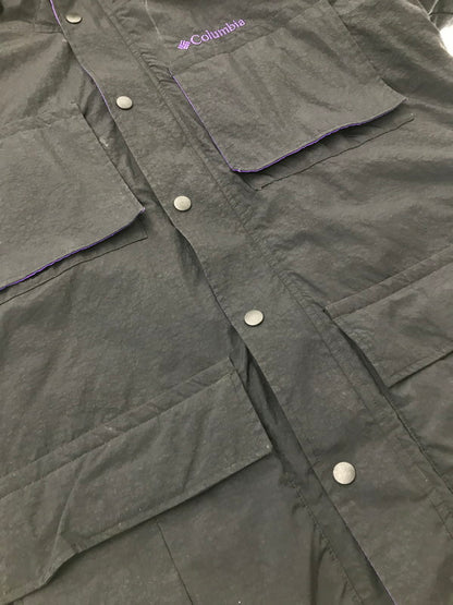 【中古品】【メンズ】 COLUMBIA コロンビア HYPE WOLF HOODE JACKET PM3835 ハイプ ウルフ フード ジャケット ナイロンジャケット アウター 144-260915-na-08-tagh サイズ：XL/105 カラー：ブラック 万代Net店