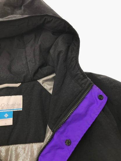 【中古品】【メンズ】 COLUMBIA コロンビア HYPE WOLF HOODE JACKET PM3835 ハイプ ウルフ フード ジャケット ナイロンジャケット アウター 144-260915-na-08-tagh サイズ：XL/105 カラー：ブラック 万代Net店