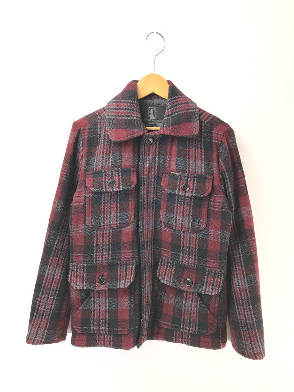 【中古品】【メンズ】 HYSTERIC GLAMOUR ヒステリックグラマーWOOL CHECK MACKINAW JACKET 4AB-2032 ウール チェック マッキーノ ジャケット アウター 140-260917-rt-19-tagh サイズ：M カラー：レッド 万代Net店