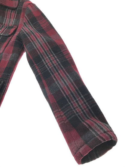 【中古品】【メンズ】 HYSTERIC GLAMOUR ヒステリックグラマーWOOL CHECK MACKINAW JACKET 4AB-2032 ウール チェック マッキーノ ジャケット アウター 140-260917-rt-19-tagh サイズ：M カラー：レッド 万代Net店