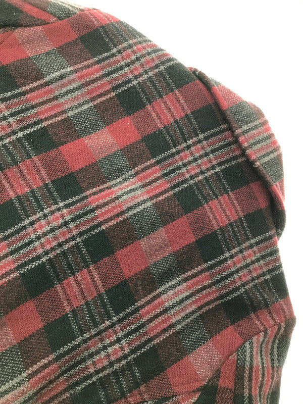 【中古品】【メンズ】 HYSTERIC GLAMOUR ヒステリックグラマーWOOL CHECK MACKINAW JACKET 4AB-2032 ウール チェック マッキーノ ジャケット アウター 140-260917-rt-19-tagh サイズ：M カラー：レッド 万代Net店