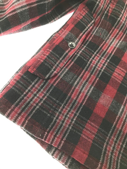 【中古品】【メンズ】 HYSTERIC GLAMOUR ヒステリックグラマーWOOL CHECK MACKINAW JACKET 4AB-2032 ウール チェック マッキーノ ジャケット アウター 140-260917-rt-19-tagh サイズ：M カラー：レッド 万代Net店