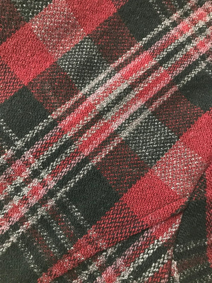【中古品】【メンズ】 HYSTERIC GLAMOUR ヒステリックグラマーWOOL CHECK MACKINAW JACKET 4AB-2032 ウール チェック マッキーノ ジャケット アウター 140-260917-rt-19-tagh サイズ：M カラー：レッド 万代Net店