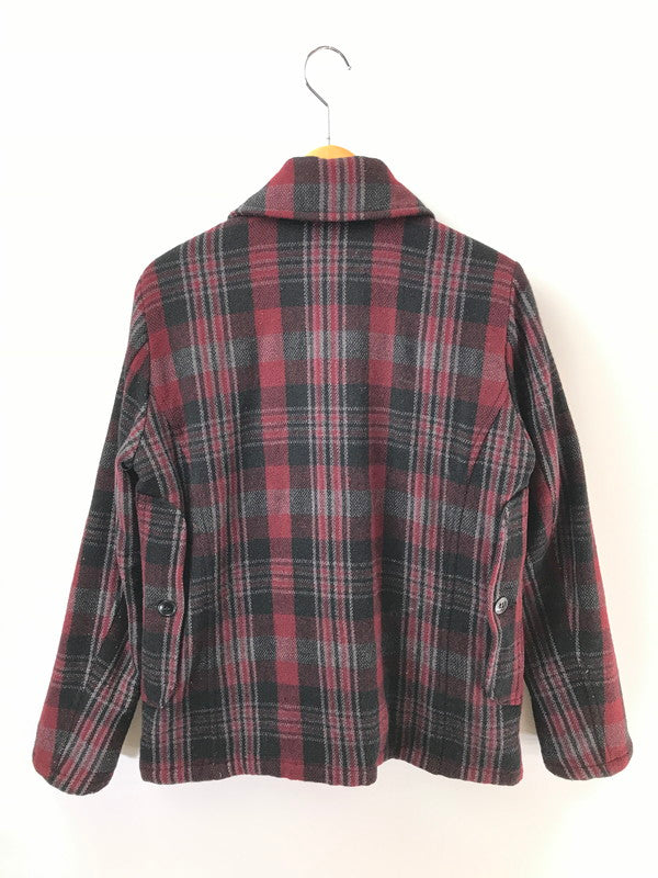 【中古品】【メンズ】 HYSTERIC GLAMOUR ヒステリックグラマーWOOL CHECK MACKINAW JACKET 4AB-2032 ウール チェック マッキーノ ジャケット アウター 140-260917-rt-19-tagh サイズ：M カラー：レッド 万代Net店