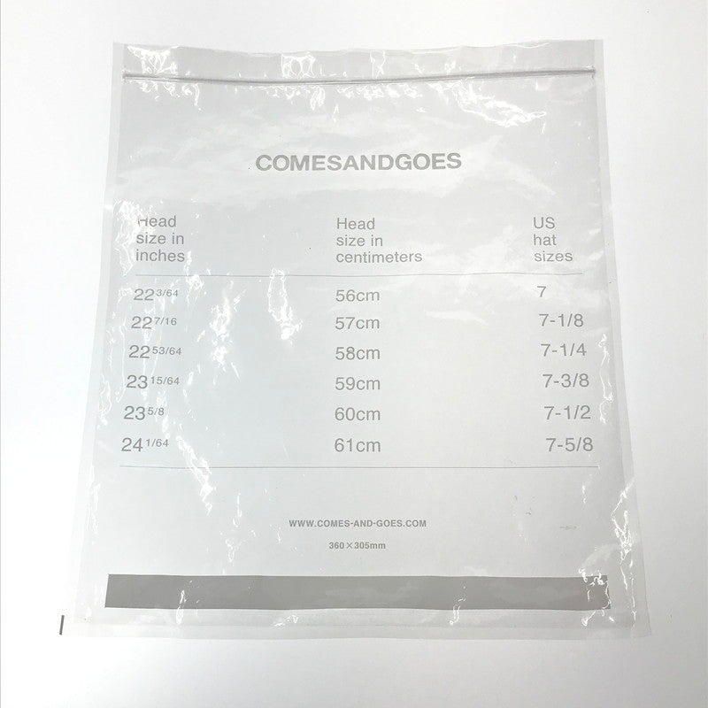【中古美品】【メンズ】 COMESANDGOES カムズアンドゴーズ 26201 CLEAR TWILL CAP あご紐付 キャップ 帽子 185-260928-na-20-tagh カラー：チャコール 万代Net店