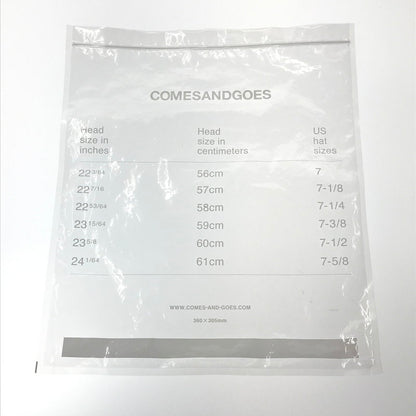【中古美品】【メンズ】 COMESANDGOES カムズアンドゴーズ 26201 CLEAR TWILL CAP あご紐付 キャップ 帽子 185-260928-na-20-tagh カラー：チャコール 万代Net店