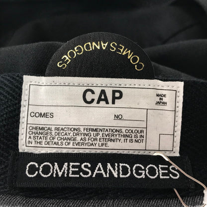 【中古美品】【メンズ】 COMESANDGOES カムズアンドゴーズ 26201 CLEAR TWILL CAP あご紐付 キャップ 帽子 185-260928-na-20-tagh カラー：チャコール 万代Net店