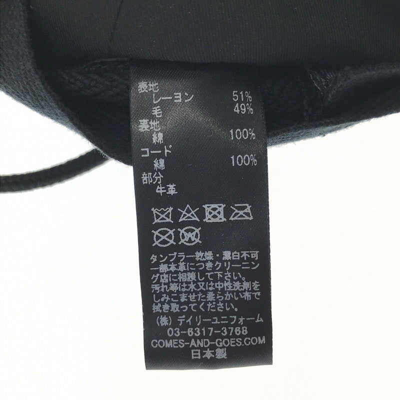 【中古美品】【メンズ】 COMESANDGOES カムズアンドゴーズ 26201 CLEAR TWILL CAP あご紐付 キャップ 帽子 185-260928-na-20-tagh カラー：チャコール 万代Net店