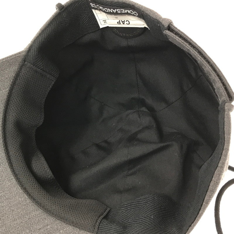 【中古美品】【メンズ】 COMESANDGOES カムズアンドゴーズ 26201 CLEAR TWILL CAP あご紐付 キャップ 帽子 185-260928-na-20-tagh カラー：チャコール 万代Net店
