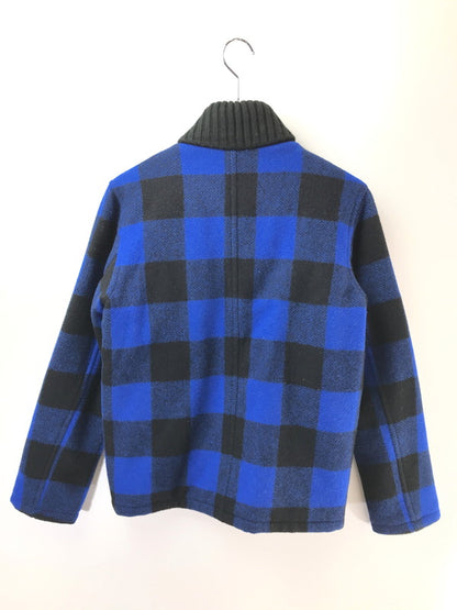 【中古品】【メンズ】 FIVE BROTHER ファイブブラザー WOOL BUFFALO CHECK JACKET BLUE BLACK ウール バッファロー チェック ジャケット 145-260917-rt-18-tagh サイズ：S カラー：ブルー/ブラック 万代Net店
