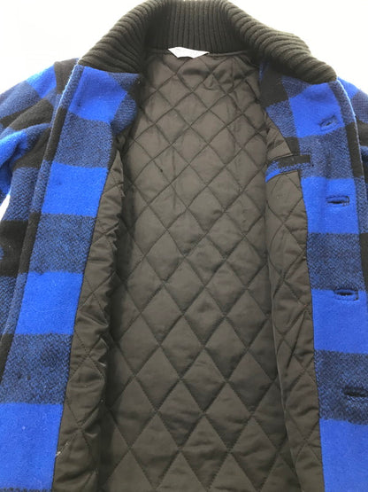 【中古品】【メンズ】 FIVE BROTHER ファイブブラザー WOOL BUFFALO CHECK JACKET BLUE BLACK ウール バッファロー チェック ジャケット 145-260917-rt-18-tagh サイズ：S カラー：ブルー/ブラック 万代Net店