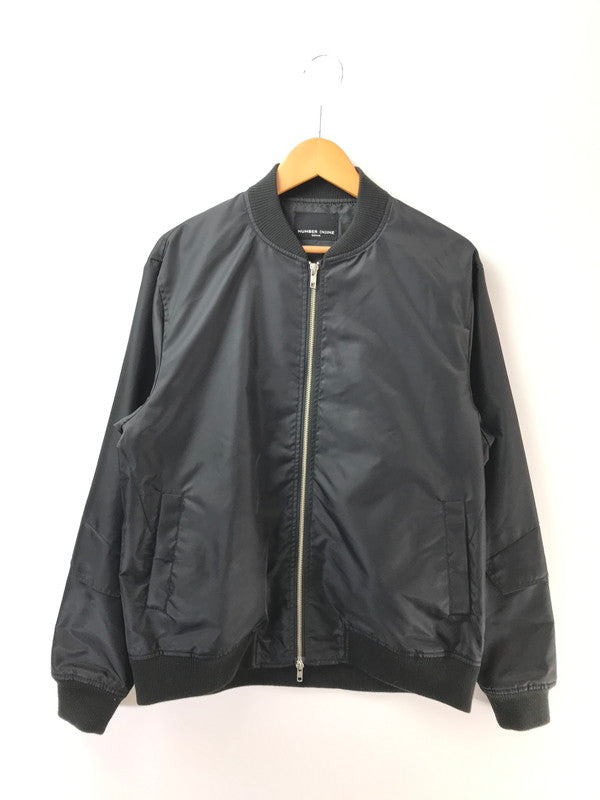 【中古品】【メンズ】 NUMBER (N)INE DENIM ナンバーナイン デニム MA-1 FLIGHT JACKET フライトジャケット ライトアウター 140-260915-na-28-tagh サイズ：M カラー：ブラック 万代Net店
