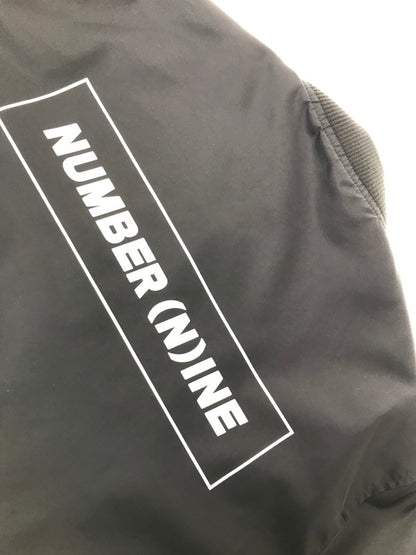 【中古品】【メンズ】 NUMBER (N)INE DENIM ナンバーナイン デニム MA-1 FLIGHT JACKET フライトジャケット ライトアウター 140-260915-na-28-tagh サイズ：M カラー：ブラック 万代Net店