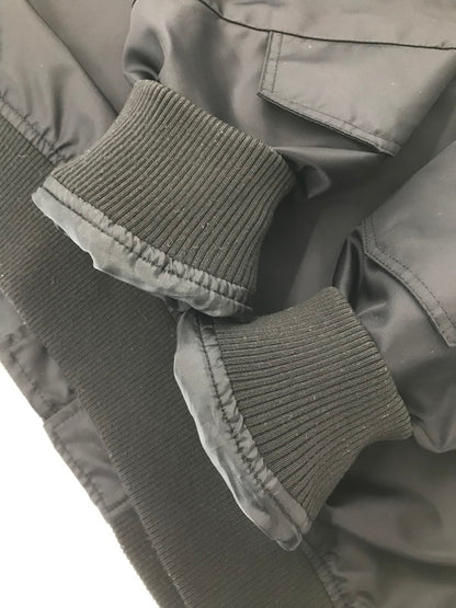 【中古品】【メンズ】 NUMBER (N)INE DENIM ナンバーナイン デニム MA-1 FLIGHT JACKET フライトジャケット ライトアウター 140-260915-na-28-tagh サイズ：M カラー：ブラック 万代Net店