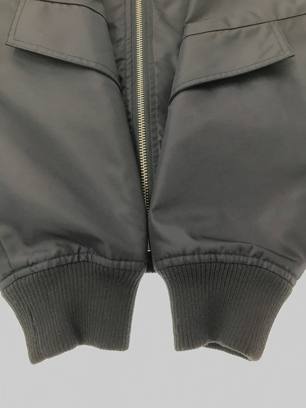 【中古品】【メンズ】 NUMBER (N)INE DENIM ナンバーナイン デニム MA-1 FLIGHT JACKET フライトジャケット ライトアウター 140-260915-na-28-tagh サイズ：M カラー：ブラック 万代Net店