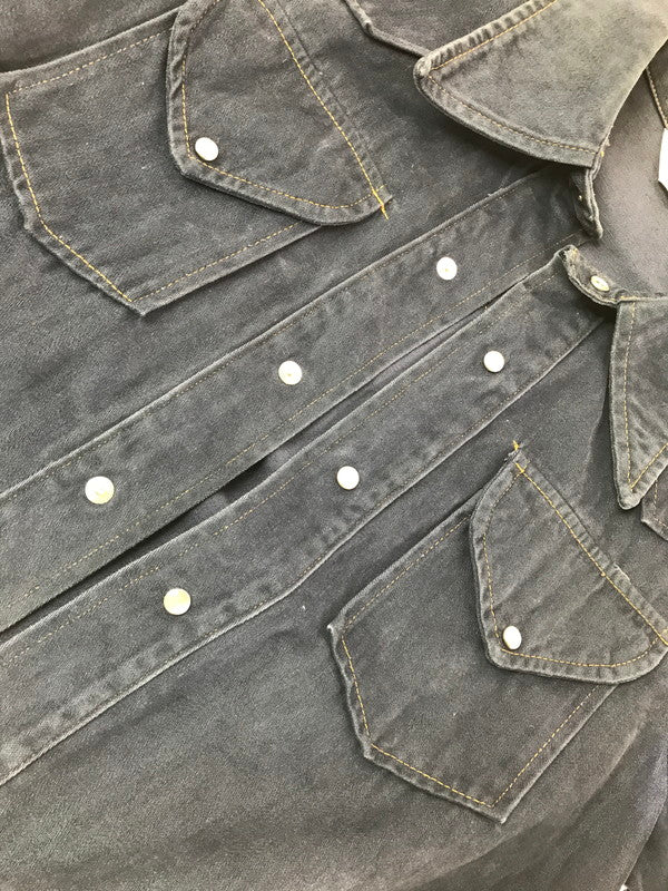 【現状渡し品】【メンズ】 JCPENNEY FASHION ジェーシーペニー ファッション 70'S WESTERN JACKET 70年代 ウエスタン ジャケット ライトアウター 146-260915-na-23-tagh サイズ：サイズ不明 下記参照 カラー：ネイビー 万代Net店