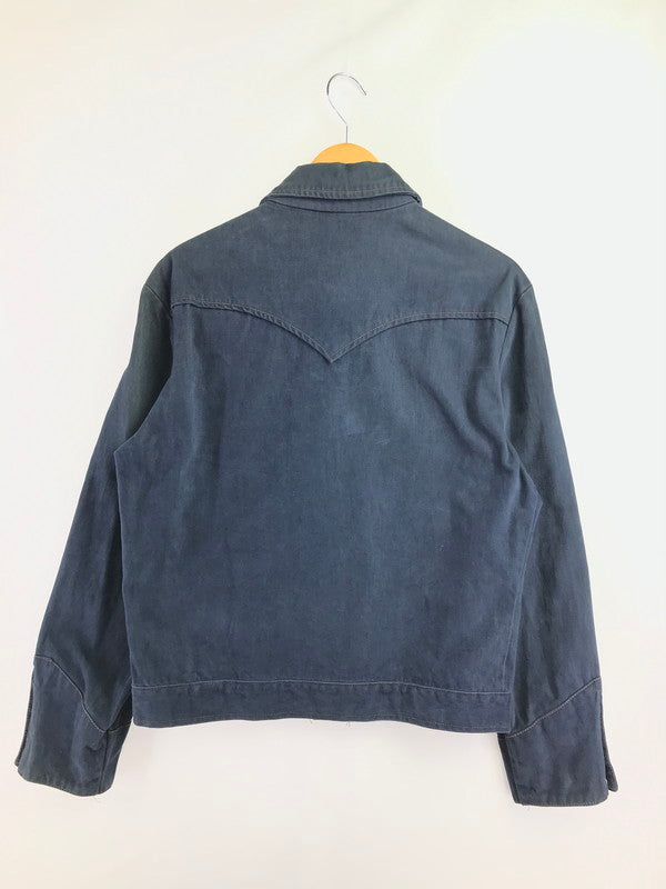 【現状渡し品】【メンズ】 JCPENNEY FASHION ジェーシーペニー ファッション 70'S WESTERN JACKET 70年代 ウエスタン ジャケット ライトアウター 146-260915-na-23-tagh サイズ：サイズ不明 下記参照 カラー：ネイビー 万代Net店